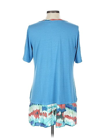 LOGO by Lori Goldstein Short Sleeve Top (view 2)