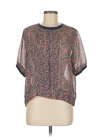 One Fine Day Short Sleeve Silk Top (view 1)