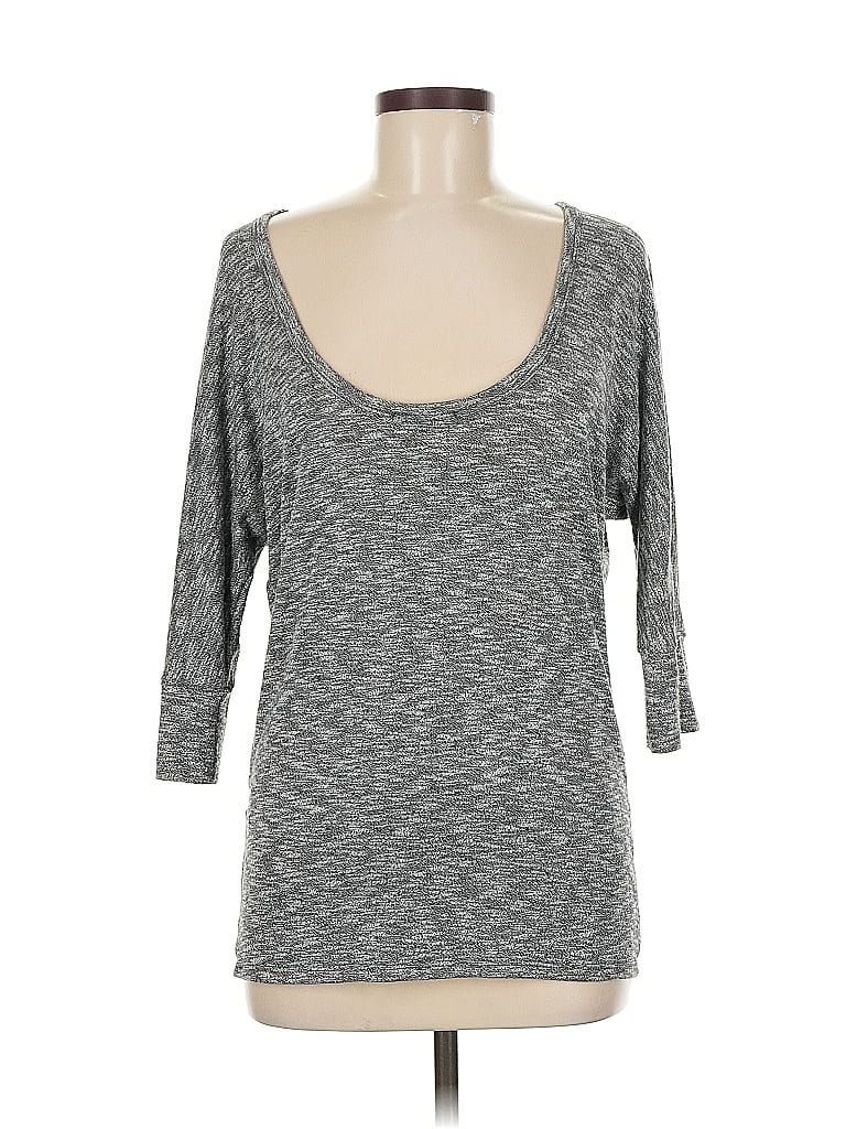 Market and Spruce Gray 3/4 Sleeve T-Shirt Size M - photo 1