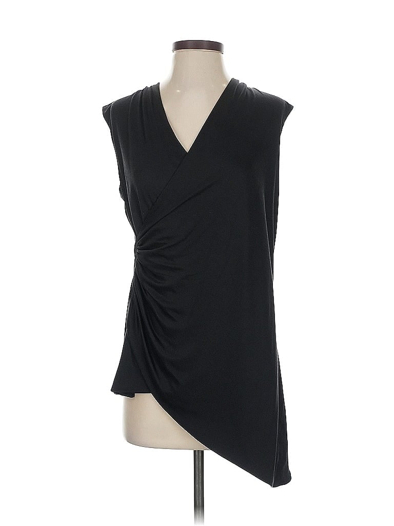 Pre-owned Unbranded Sleeveless Blouse In Black