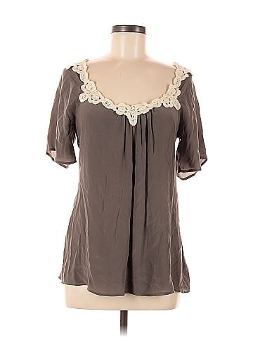 Kimchi Blue Short Sleeve Silk Top (view 1)
