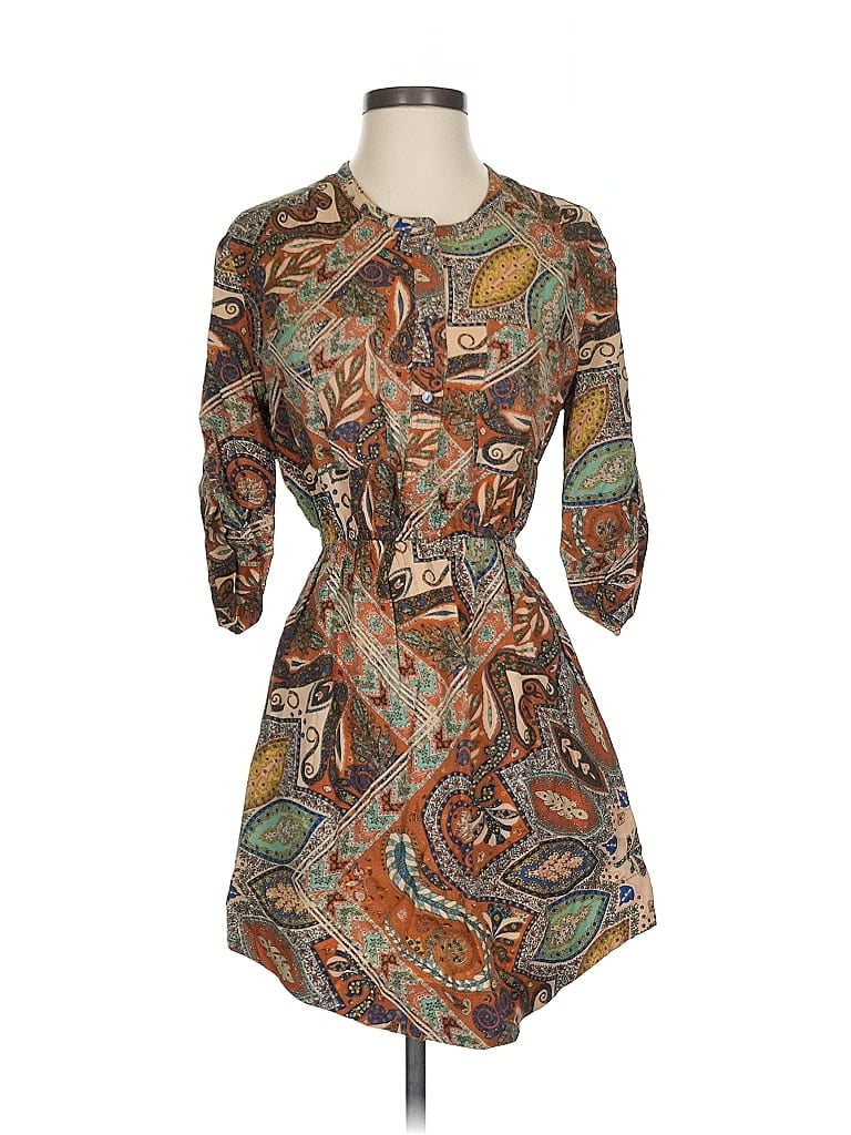 Pre-owned Holding Horses Casual Dress In Brown