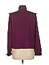 Who What Wear 100% Polyester Burgundy Long Sleeve Blouse Size M - photo 3