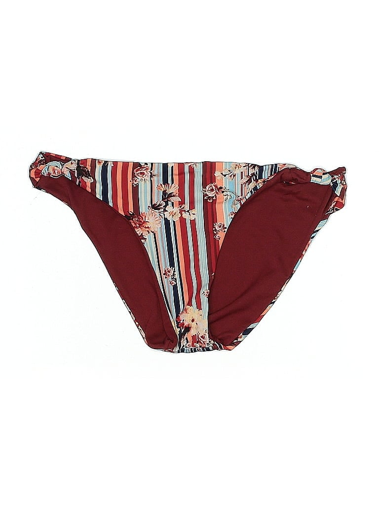 Pre-owned Eci Swimsuit Bottoms In Burgundy