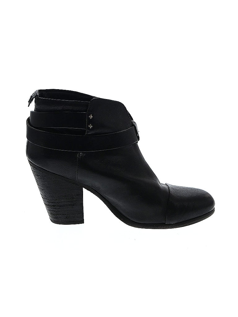 Rag & Bone 100% Leather Black Ankle Boots Size EU 38 - photo 1