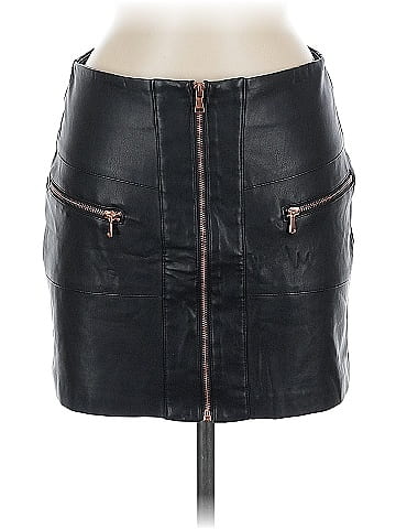 Kendall & Kylie Faux Leather Skirt (view 1)