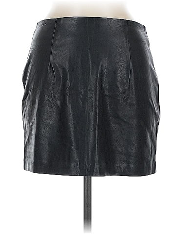 Kendall & Kylie Faux Leather Skirt (view 2)