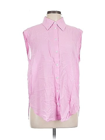 Zara Sleeveless Button-Down Shirt (view 1)