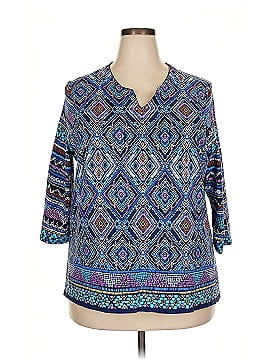 Alfred Dunner 3/4 Sleeve Blouse
