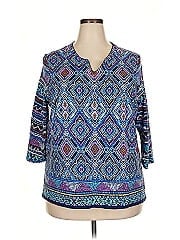Alfred Dunner 3/4 Sleeve Blouse
