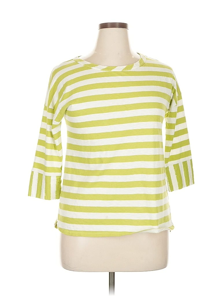 COLDWATER CREEK Pre-owned 3/4 Sleeve T-shirt In Green