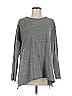 Easel 100% Cotton Gray Long Sleeve Top Size S - photo 1