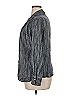 Lord & Taylor 100% Silk Houndstooth Gray Long Sleeve Silk Top Size 16 - photo 4