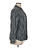Lord & Taylor 100% Silk Houndstooth Gray Long Sleeve Silk Top Size 16 - photo 3