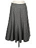 Weekend Max Mara 100% Rayon Solid Gray Casual Skirt Size 12 - photo 1