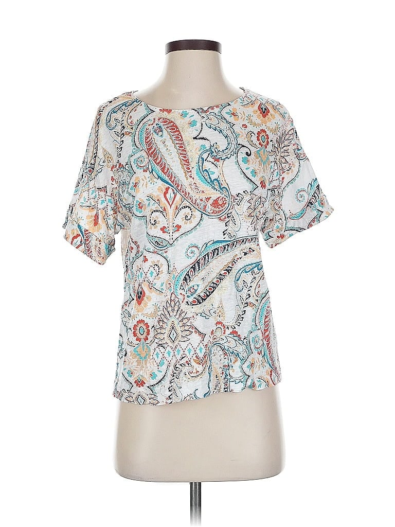 CHICO'S Pre-owned Short Sleeve T-shirt In White