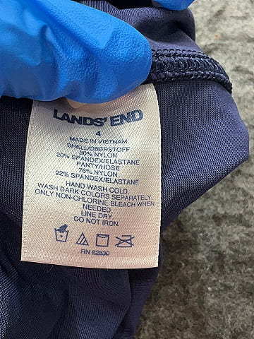 Lands' End Solid Blue Athletic Shorts Size 4