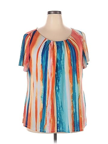 Worthington Short Sleeve Blouse (view 1)
