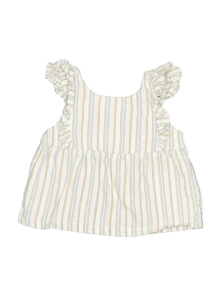 Pre-owned Carter's Babies' Sleeveless Blouse In White