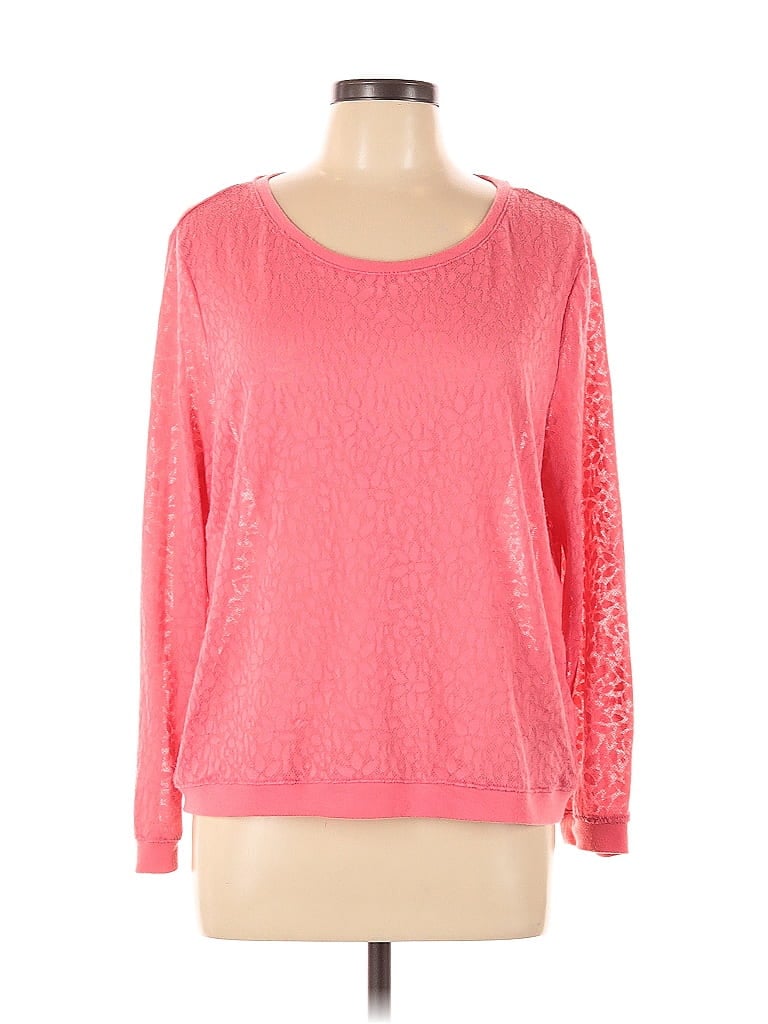 Pre-owned H&m Pullover Sweater In Pink
