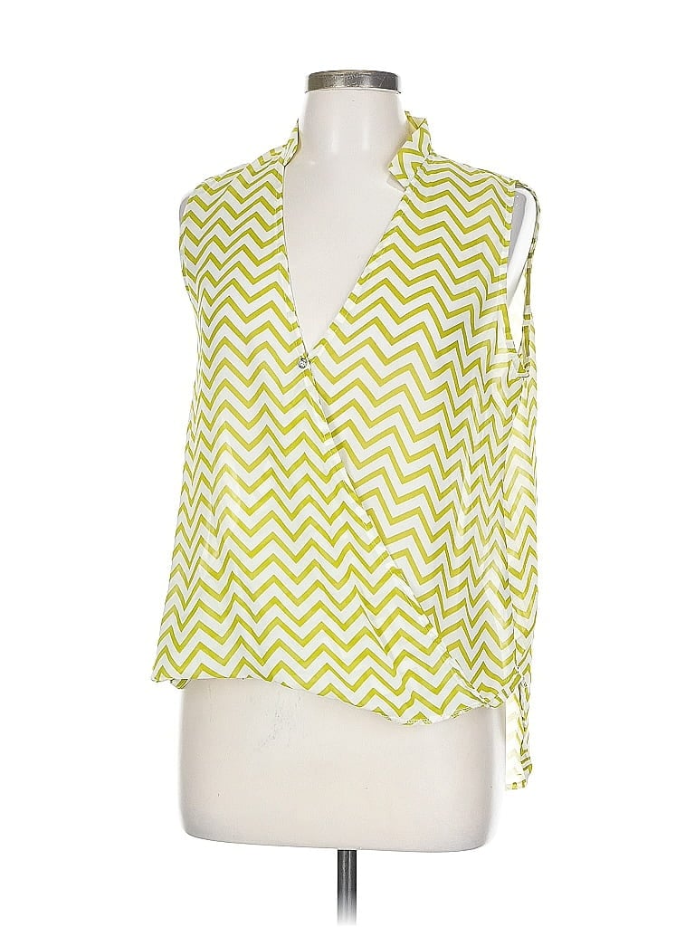 POINT Pre-owned Sleeveless Blouse In Green