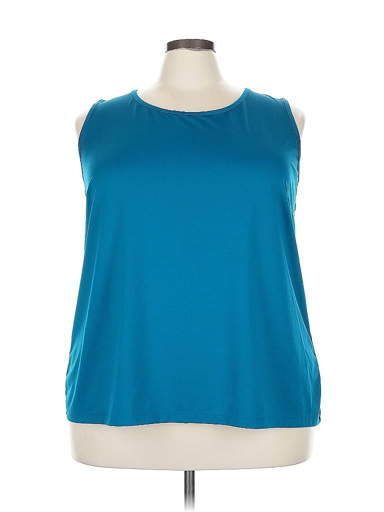 Catherines Teal Sleeveless Blouse Size 22 - 24 - photo 1