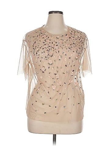 Zara W&B Collection Short Sleeve Blouse (view 1)