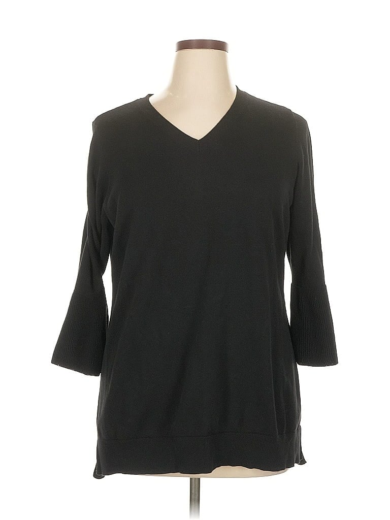Isaac Mizrahi LIVE! Black Pullover Sweater Size XL - photo 1