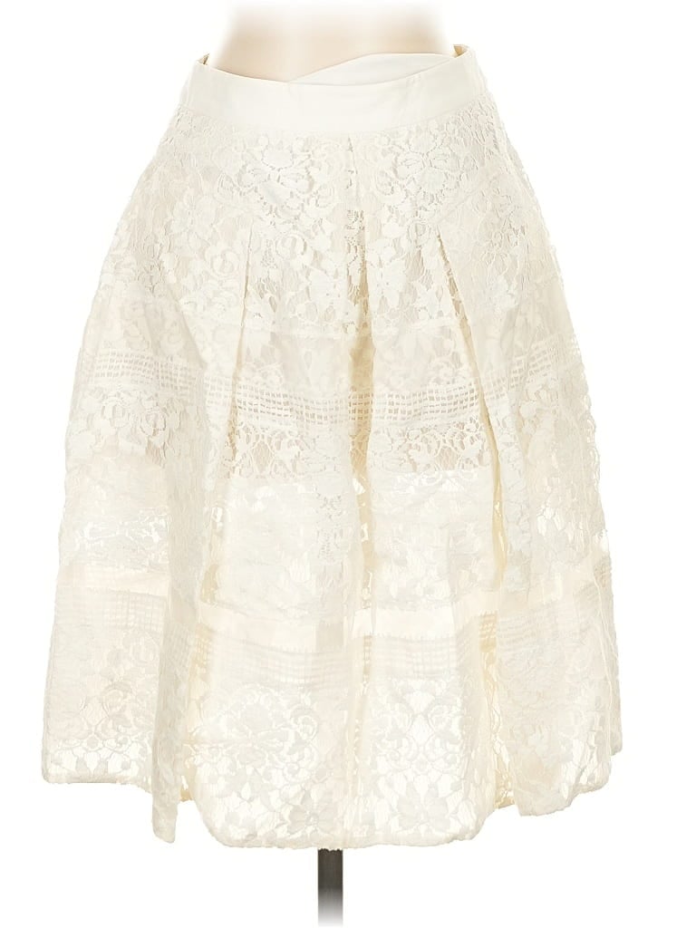 Pre-owned Rebecca Taylor Silk Skirt In White