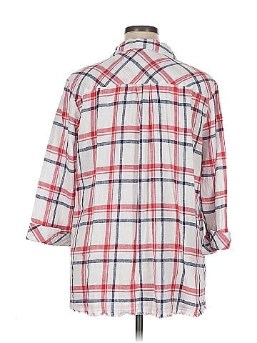 Ali Miles 3/4 Sleeve Button-Down Shirt (view 2)