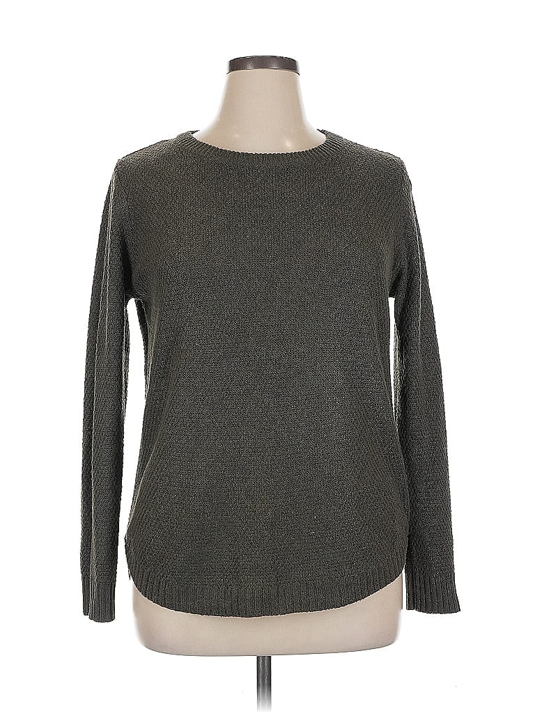 Pink Clover 100% Polyester Gray Pullover Sweater Size XL - photo 1