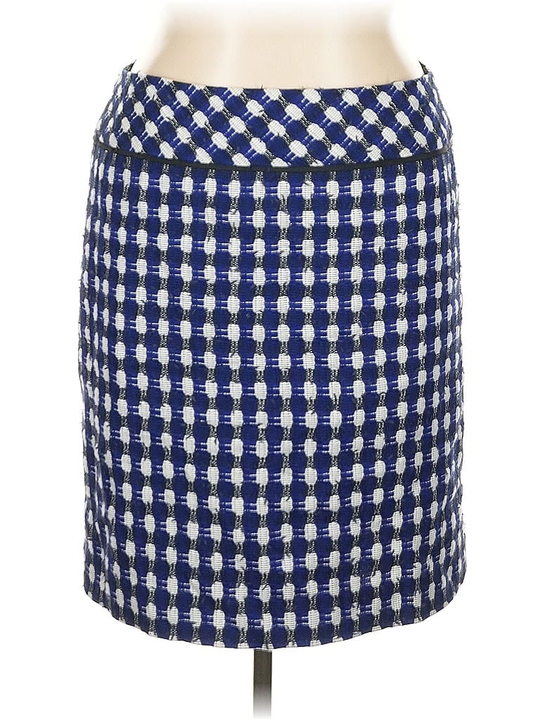Carlisle Houndstooth Blue Casual Skirt Size 14 - photo 1