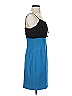 Black Halo 100% Silk Color Block Blue Cocktail Dress Size 4 - photo 4