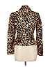 Cache Animal Print Brown Gold Jacket Size 10 - photo 2