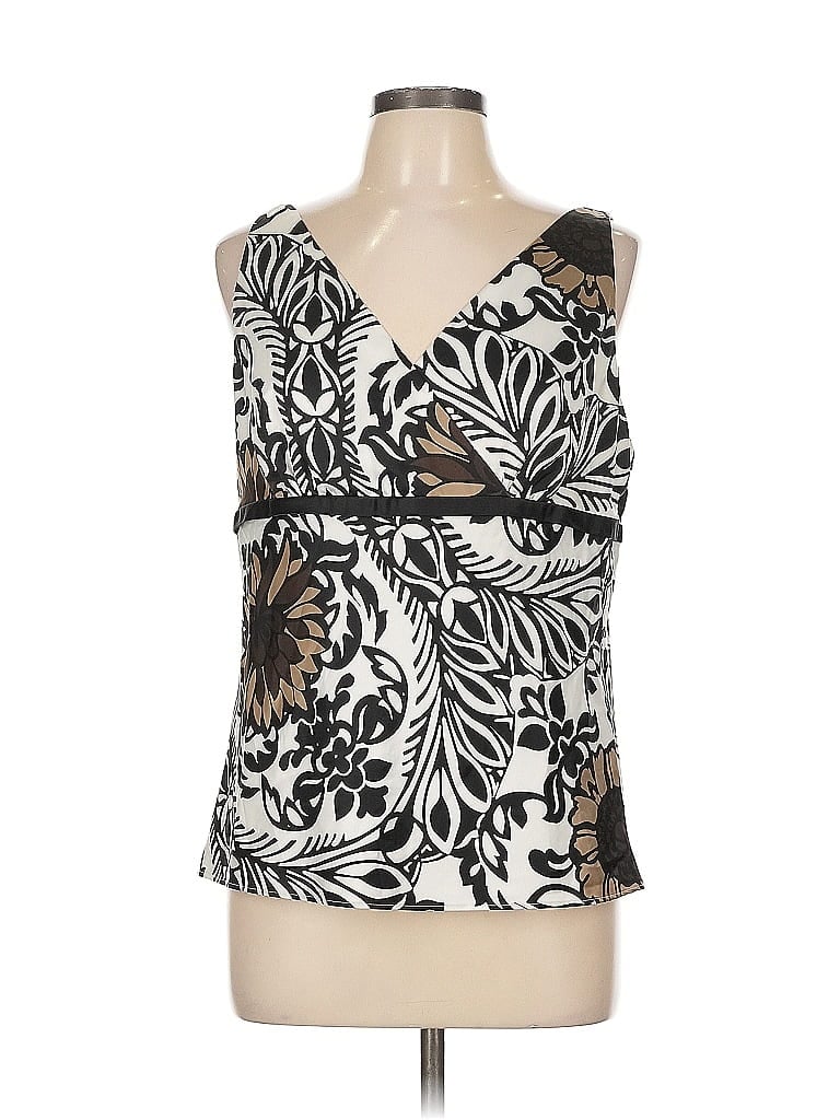 Pre-owned Ann Taylor Factory Sleeveless Blouse In Black