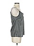 H&M 100% Polyester Gray Sleeveless Top Size 4 - photo 4