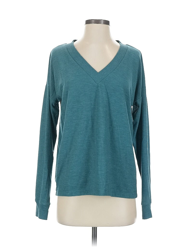 Pre-owned Natural Reflections Pullover Sweater In Blue
