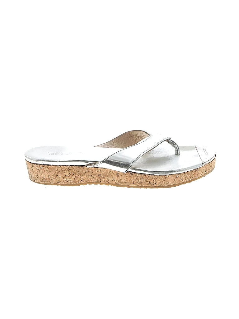 Jimmy Choo Silver Sandals Size EU 39 - photo 1