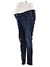 Isabel Maternity Color Block Blue Jeans Size 8 - photo 1