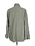 Chico's Solid Green Long Sleeve Button-Down Shirt Size Lg (2) - photo 2