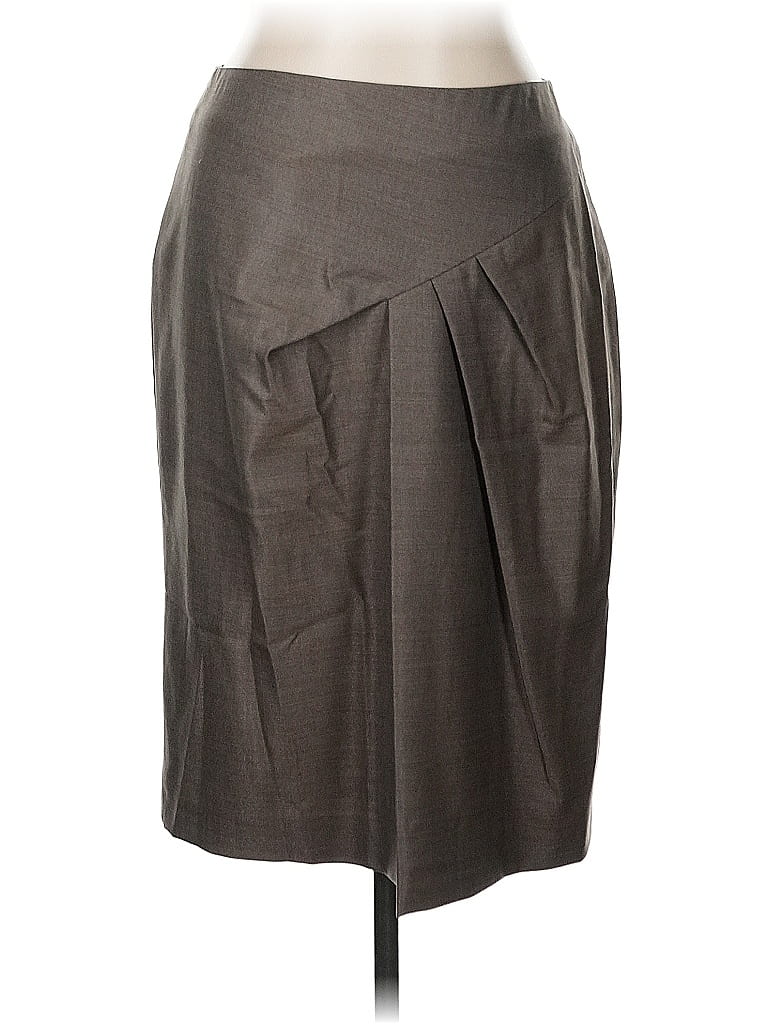 Pre-owned Max Mara Wool Skirt In Brown