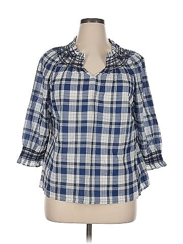 Talbots 3/4 Sleeve Button-Down Shirt (view 1)