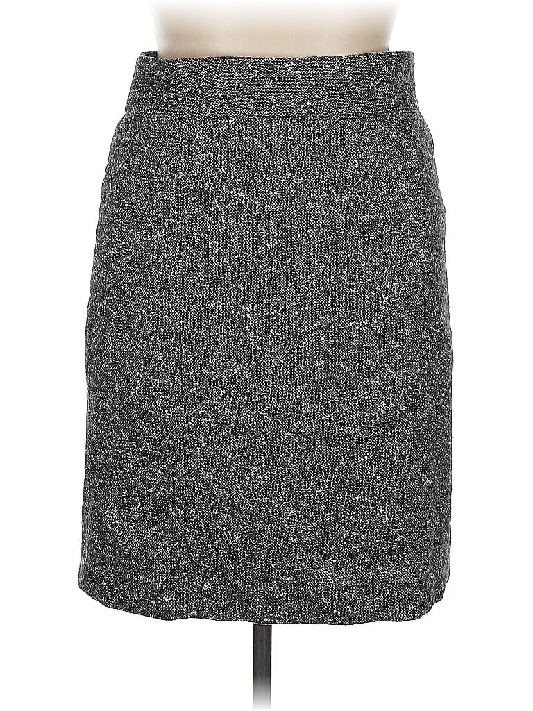 Pre-owned Banana Republic Wool Skirt In Gray