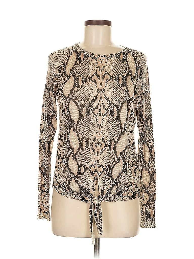 Pre-owned Olivaceous Cardigan Sweater In Brown