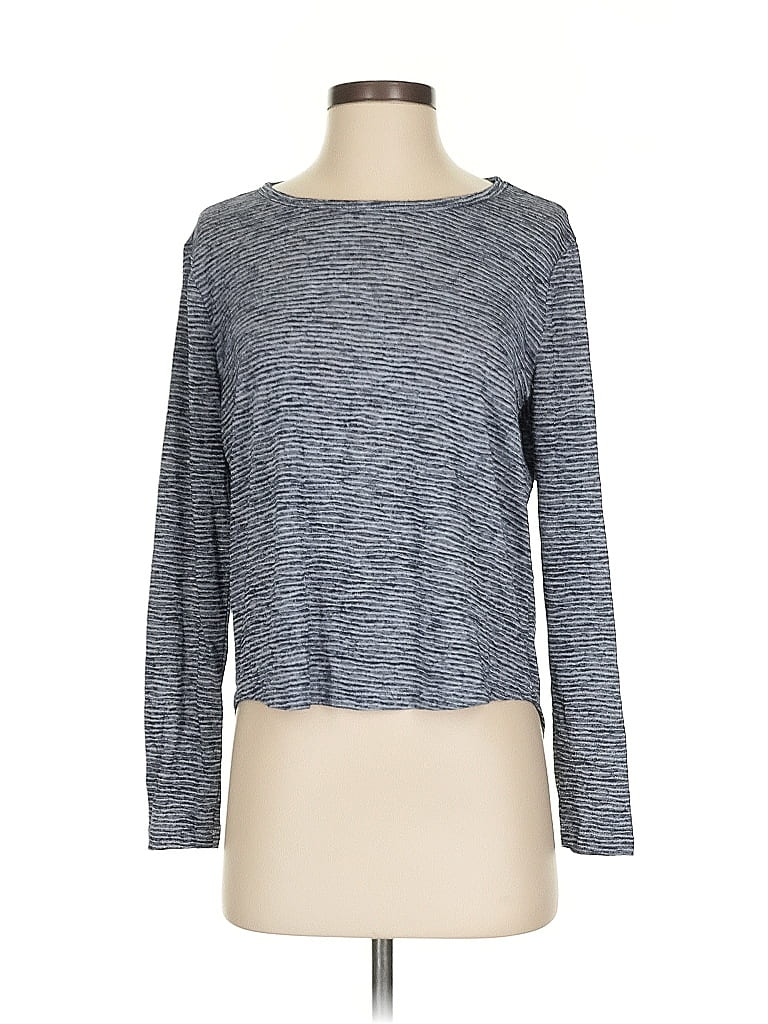 Pre-owned Athleta Long Sleeve T-shirt In Gray