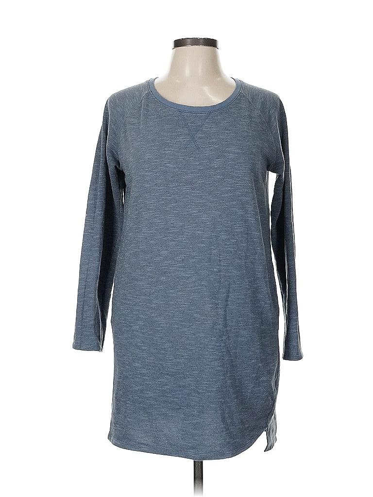 Pre-owned Merona 3/4 Sleeve T-shirt In Blue