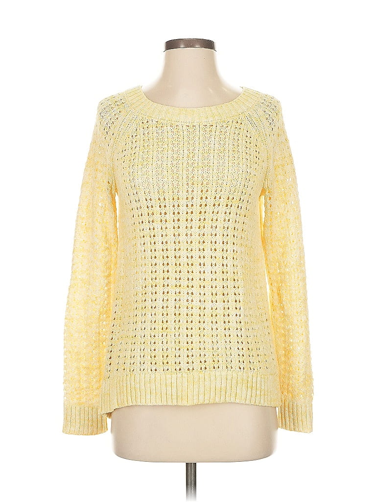 Pre-owned Talbots Pullover Sweater In Yellow