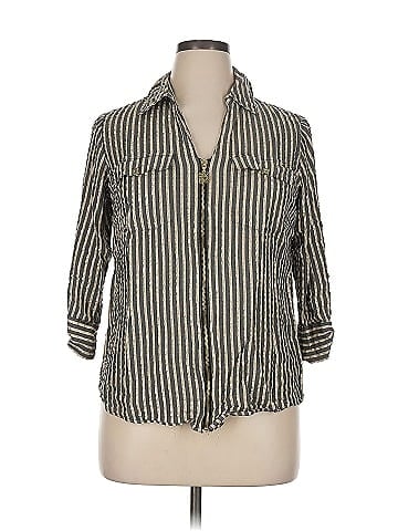 Anne Klein 3/4 Sleeve Button-Down Shirt (view 1)