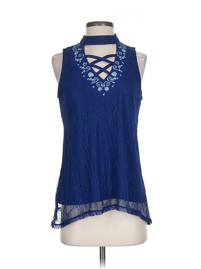 Pre-owned Mi Ami Sleeveless Blouse In Blue