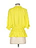 Current Air Yellow 3/4 Sleeve Blouse Size S - photo 2